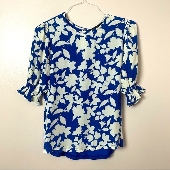 F&F NWT Floral Front Blouse – Size 6 - Picture 1 of 11